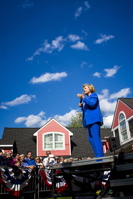 General News - 2nd place - Hillary Clinton speaks to a crowd in Fort Mitchell, Kentucky to campaign ahead of Tuesday's Democratic presidential primary. (Meg Vogel / Cincinnati Enquirer)