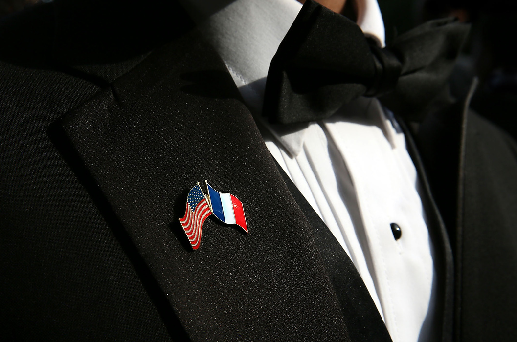 First place, James R. Gordon Ohio Undertanding Award, "Distinguished Gentlemen of Spoken Word" - Lynn Ischay / The Plain DealerOn their visit to the U.S. Embassy in Paris, the Distinguished Gentlemen of Spoken Word each received a French and American flag lapel pin.   