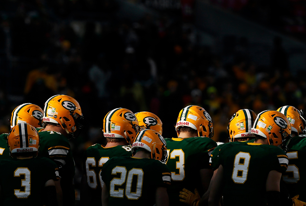 First Place, Ron Kuntz Sports Photographer of the Year - Barbara J. Perenic / The Columbus DispatchLakewood St. Edward players prepare to take the field for Saturday's OHSAA Division I state championship football game against Wayne at Ohio Stadium in Columbus on December 5, 2015. 