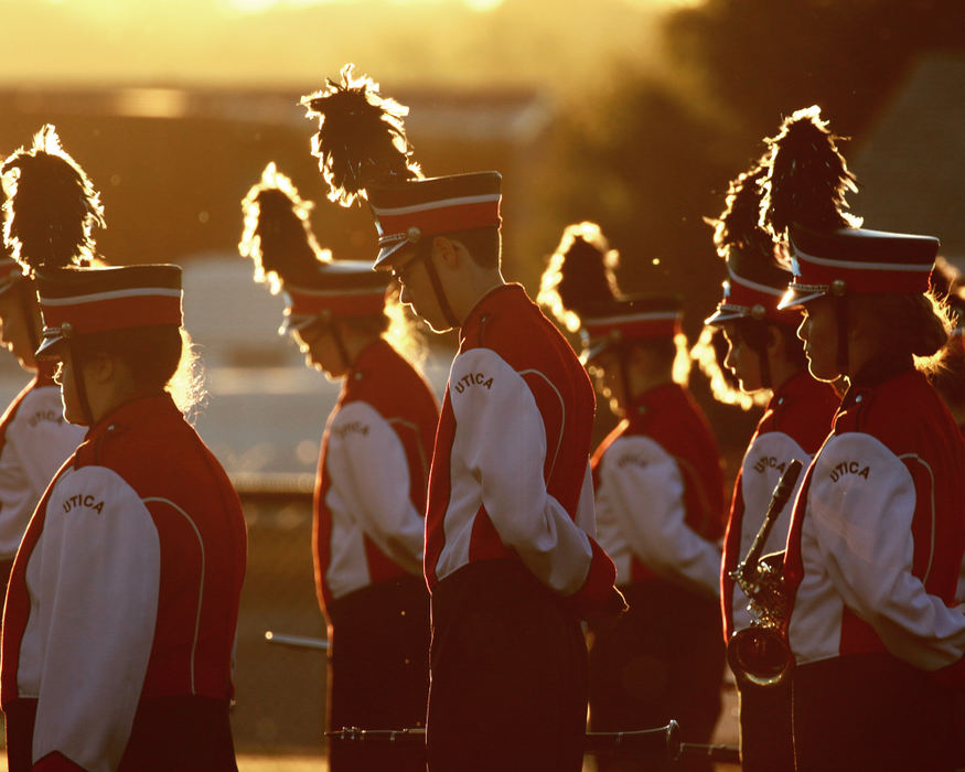 First Place, Ron Kuntz Sports Photographer of the Year - Jessica Phelps / Newark AdvocateThe Utica High school marching band waits for the football team to take the field in week 7. 