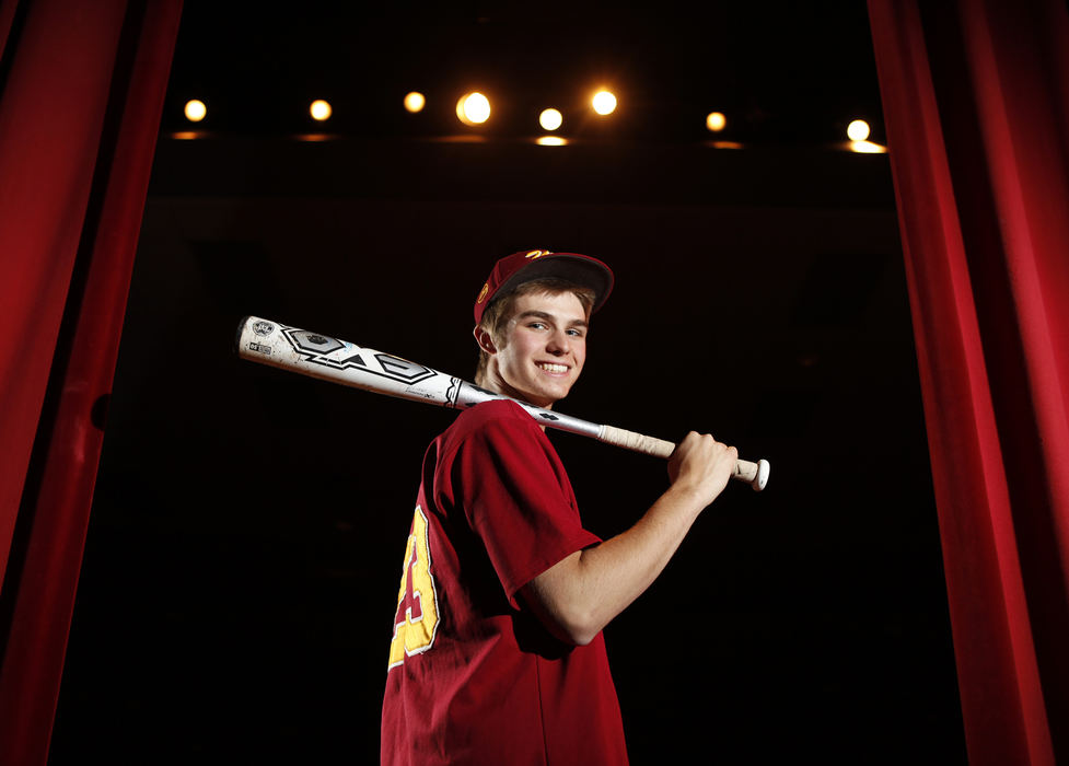 Portrait - HMTravis Mollohan plays baseball and performs in musicals at Westerville North High School (Jonathan Quilter / The Columbus Dispatch)