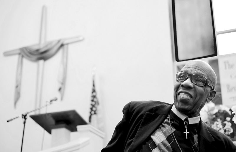    Portrait - 1st place - Rev. John Roberts is celebrating 50 years as minister of the Indiana Avenue Baptist Church in Toledo. (Jeremy Wadsworth / The (Toledo) Blade)