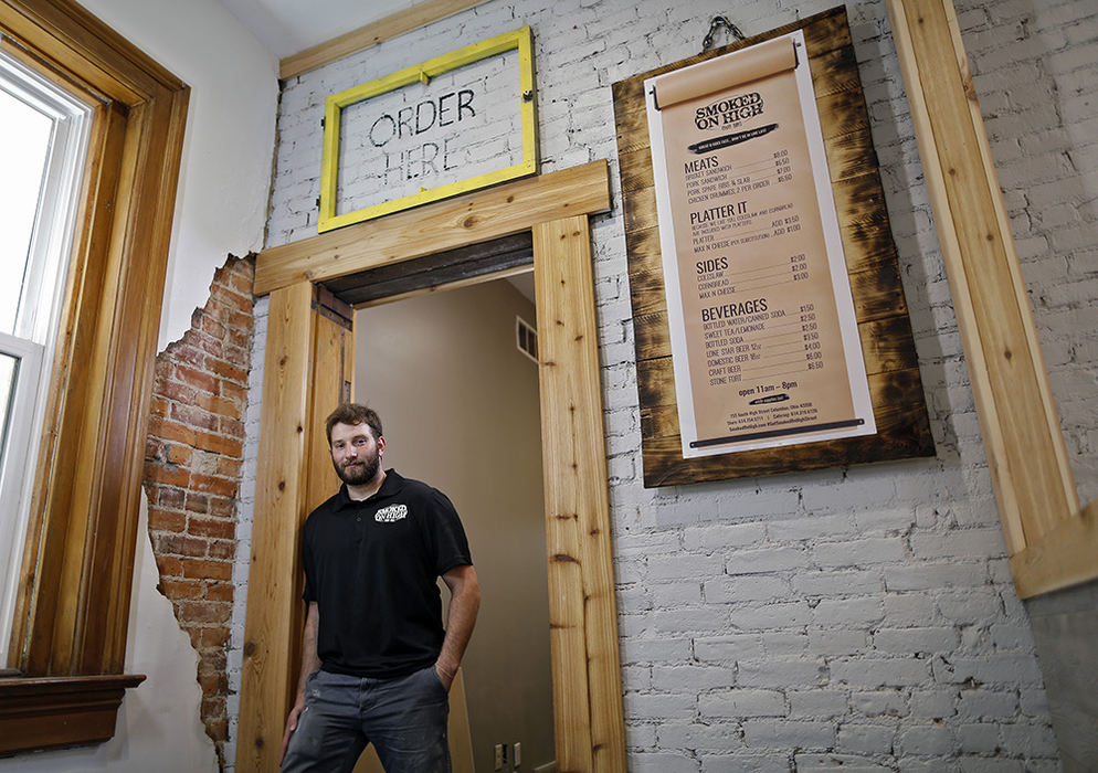 Portrait - 2nd place - Smoked on High Barbecue Co. owner Max McGarity will open his first restaurant on South High Street in Columbus. (Kyle Robertson / The Columbus Dispatch)