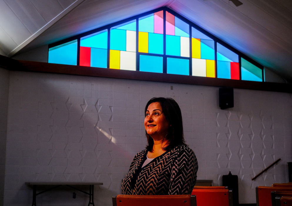 Portrait - 1st placePastor Mary Carmen Padilla recently arrived from Mexico to head Camino de Vida, which is a bilingual outreach ministry in Fremont, serving permanent community residents and seasonal migrant workers at Hayes Memorial United Methodist Church in Fremont. (Jeremy Wadsworth / The Blade)