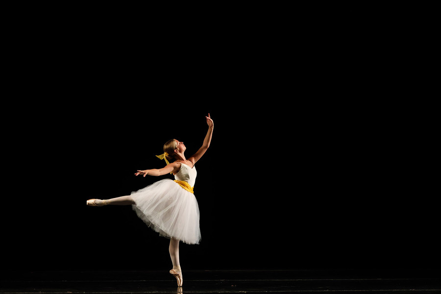 Feature - 3rd place - Hadley Hines performs her dance during the River Raisin Centre for the Arts’ open house in Monroe, Michigan. (Rebecca Benson / The Blade)   (Rebecca Benson / The Blade)