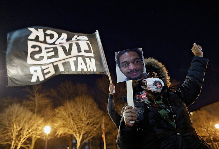 December - 2nd place story - A rally for Casey Goodson Jr. started at the Franklin County Sheriff's Office building in Columbus. Over 500 protesters were demanding justice for Casey Goodson Jr. after Deputy Jason Meade fatally shot 23-year-old Goodson at his home in the Northland neighborhood on the city's Northeast Side. Kyle Robertson / The Columbus Dispatch