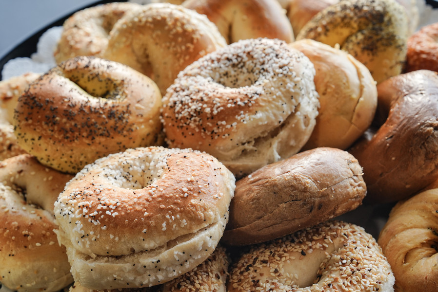 December - Illustration - 2nd place - Party tray at Barry Bagels in Toledo. (Jeremy Wadsworth / The Blade)