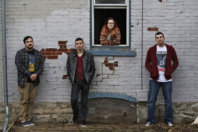 Portrait - 3rd place - Jacob Bialosky, Dakota Stillion, Aubree Roe, and Chase Fisher are the band Everyone Leaves. (Tom Dodge / The Columbus Dispatch )