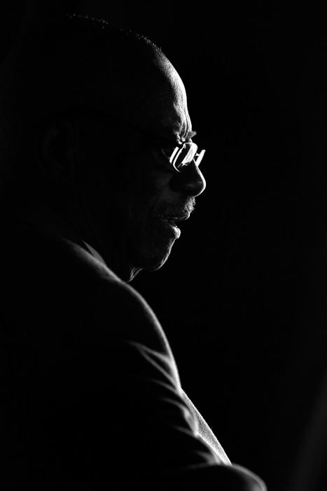 Portrait - 2nd place - Lancelot C.A. Thompson reflects about becoming the first African American faculty hired by the University of Toledo, where he taught and served as an administrator for 55 years, while sitting at the Toledo Club.  (Andy Morrison / The (Toledo) Blade)