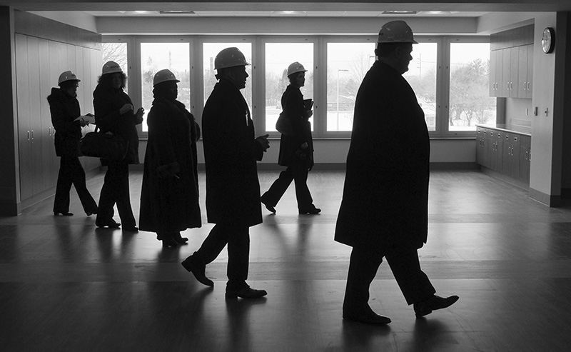    General News - 3rd place - Far right Jeff Dempsey, president and COO of St. Charles, leads a tour of the new Mercy Behavioral Health Institute at St. Charles Hospital in Oregon, Ohio. (Jeremy Wadsworth / The (Toledo) Blade)