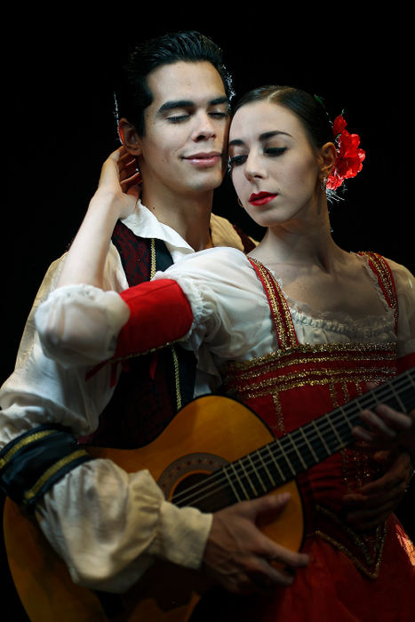 Portrait - 2nd placeBalletMet dancers Miguel Anaya, as Basilio, and Grace-Anne Powers, as Kitri, in the new production of Don Quixote.  The dancers pose for a photo at BalletMet performance space. (Kyle Robertson/The Columbus Dispatch)