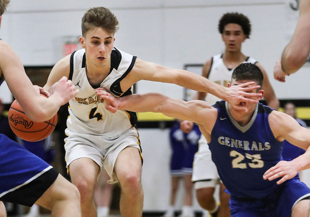 Sports - 2nd placeAnthony Wayne's Ben Allen (23) tries to steal the ball from Northview's Sam Clear (4) during a Northern Lakes League game at Northview High School in Sylvania,. (Rebecca Benson/The Blade)