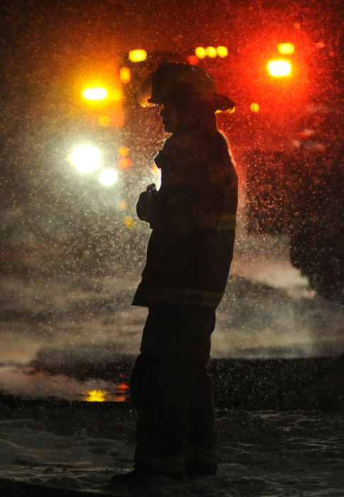 Spot News - 1st placeFirefighters from Rockford, Celina and Ohio City were among five departments that responded to a barn fire on Township Line Road in Black Creek Township. The Barn was fully engulfed  when firefighters arrived. (Daniel Melograna/The Daily Standard)