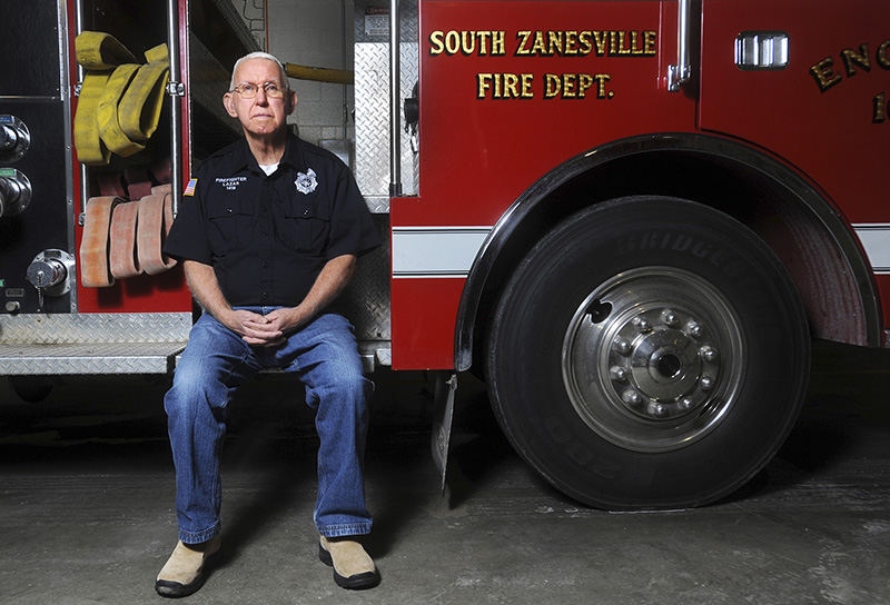 Portrait - 3rd place - Ted Lazar recently retired from South Zanesville Fire Department after 60 years of service. (Chris Crook / Zanesville Times Recorder)