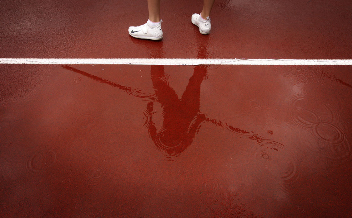 Sports feature - 2nd placeReturning state champion from 2010, Ellie Braidic of Pandora-Gilboa warms up before competing in the Div. III girls pole vault during the State Track and Field Tournament at Jesse Owens Memorial Stadium. (Jonathan Quilter / The Columbus Dispatch)