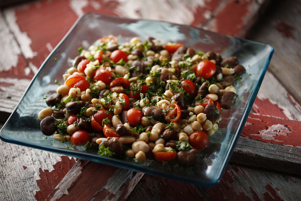 Illustration - 3rd place - A three bean salad with tomatoes.  (Eamon Queeney / The Columbus Dispatch)