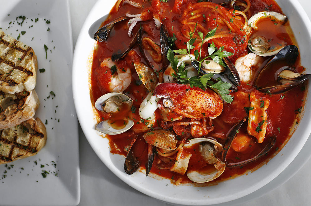 Illustration - 3rd place - Cioppino at Vittoria Ristorante & Bar on Sawmill Parkway. (Fred Squillante / The Columbus Dispatch)