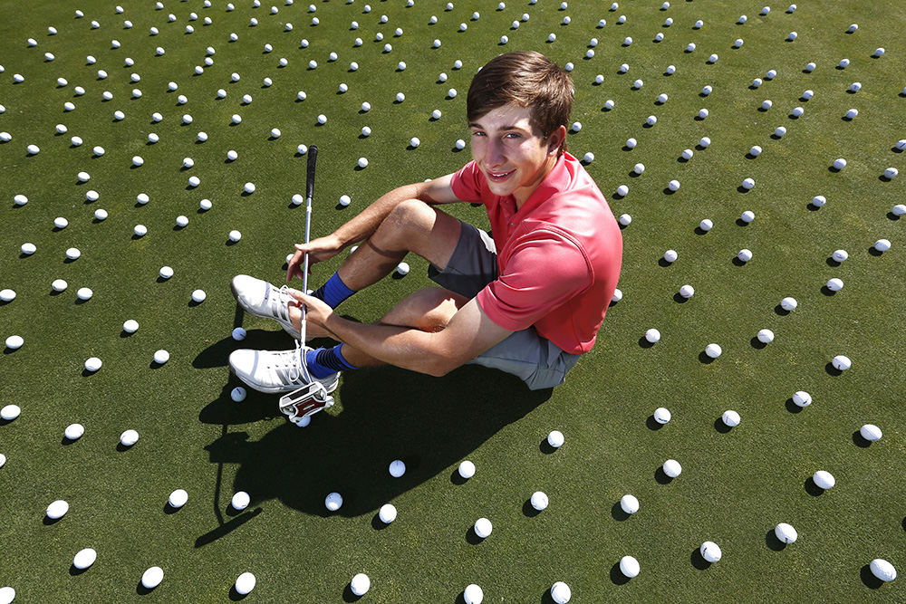 Portrait - 2nd place - Scholar athlete Evan Yakubov of St. Charles poses at Scioto Country Club.  (Fred Squillante / The Columbus Dispatch)