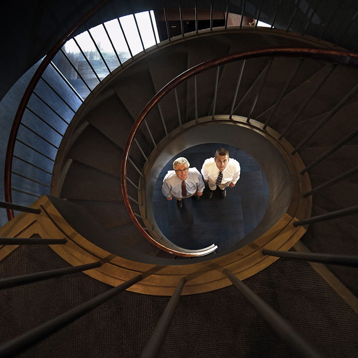 Portrait - 3rd place - Monte Black, Chairman and CEO of MPW Industrial and his son Jared Black GM Industrial Water at their headquarters. (Tom Dodge / The Columbus Dispatch)