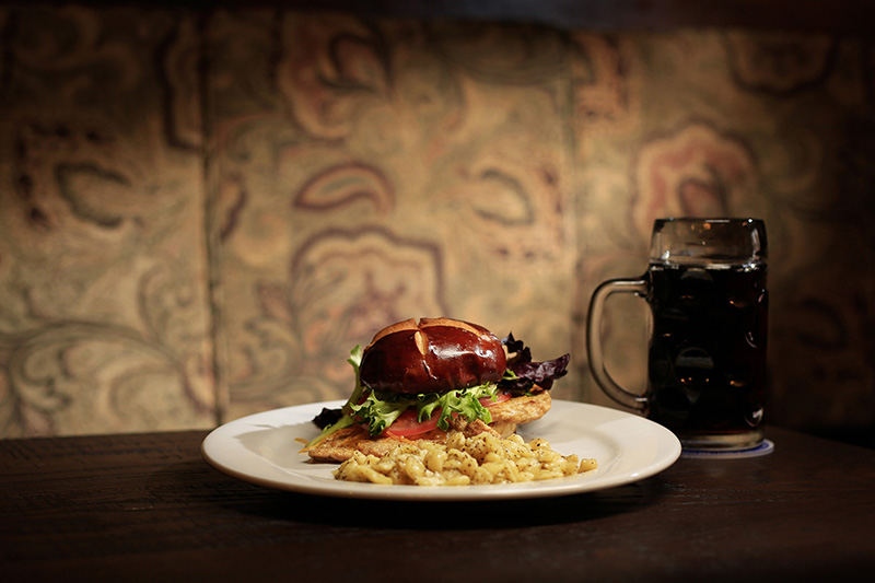 aIllustration - 3rd place - Valter's Chicken Sandwich at Valter's at Maennerchor on South High Street in Columbus. (Kyle Robertson / The Columbus Dispatch)