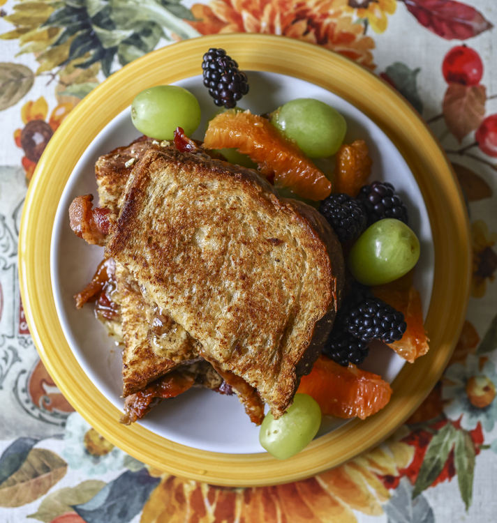 Illustration - 1st place - Espresso Mascarpone Grilled Cheese Sandwich. (Jeremy Wadsworth / The Blade)