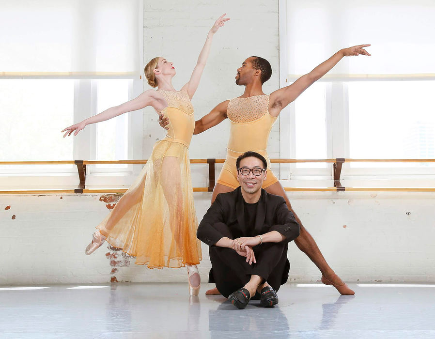 Portrait - 2nd placeBallet Met dancers Jessica Brown and Leiland Charles perform "By Liang" with choreographer Edwaard Liang, seated, inside the Columbus studio. Brown is in her 14th season with the dance company, and Charles is in his second.  (Adam Cairns/The Columbus Dispatch)