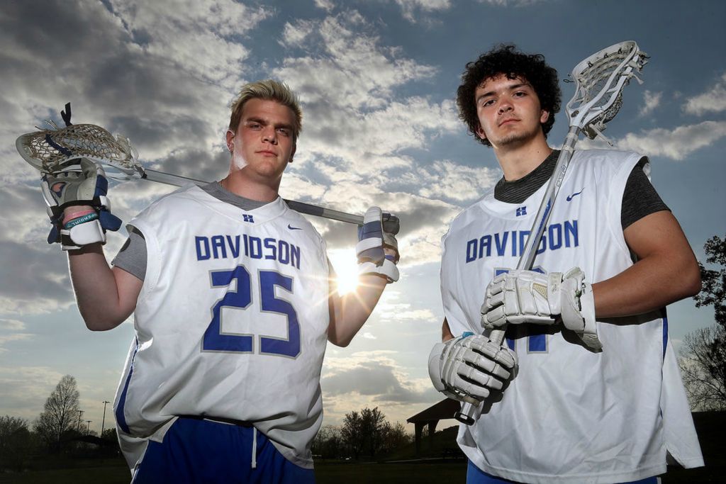 Portrait - 1st place - Hilliard Davidson's Jake Blevins (left) and Alex Van Voorhis had their senior lacrosse seasons cut prematurely due to the COVID-19 coronavirus pandemic.  (Shane Flanigan / ThisWeek Community News)