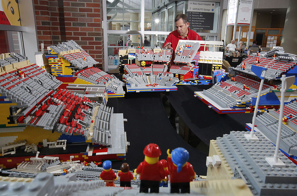 General News - 2nd place - Ohio State researcher Paul Janssen will be building an 8x6 Ohio Stadium out of about 1 million Lego bricks, then selling "seats" in the stadium for $20 each to raise about $250,000 for heart research at Ohio State University Wexner Medical Center's Heart and Vascular Center.  (Tom Dodge / The Columbus Dispatch)