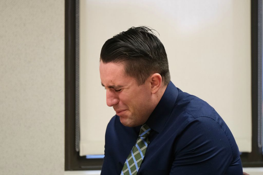 General News - 3rd place - Nicholas Luderman breaks down in court while listening to victim witness statements. Luderman was sentenced to 25 years in the deaths of two people in an Interstate 75 crash. (J.D. Pooley / Sentinel-Tribune )