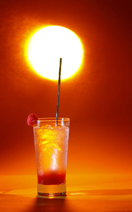 Illustration - 3rd placeA rasberry flavored "mocktail" or non alcholic adult beverage.   (Chris Russell / The Columbus Dispatch)