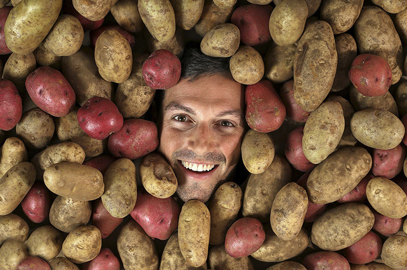 Portrait - 1st place - Zack Brown Kickstarted his way to $55,492 for potato salad fixings.  Brown will host PotatoStock 2014.   (Chris Russell / The Columbus Dispatch )