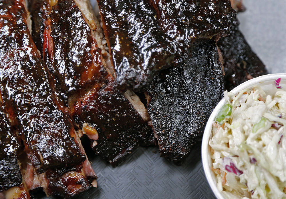 Illustration - 3rd place - Ribs at Smoked on High Barbecue Co. in Columbus. (Kyle Robertson / The Columbus Dispatch)