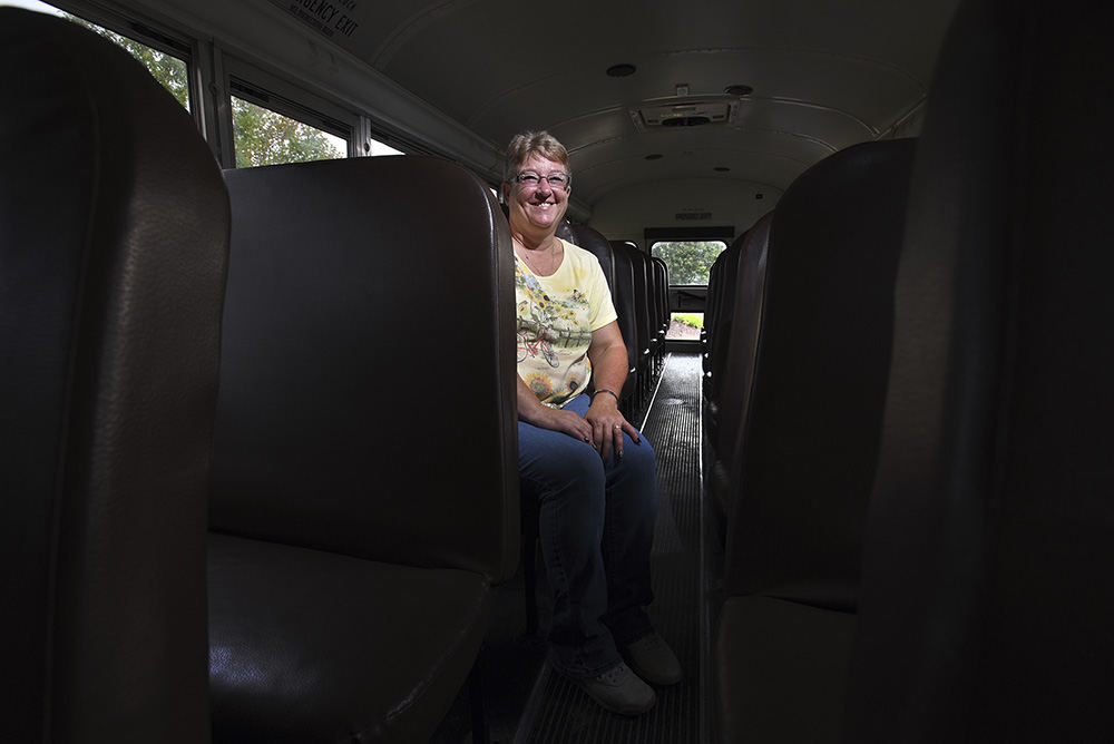 Portrait - 3rd place - Marianne Hall, a bus driver for East Muskingum Local Schools, safely got all her students off the bus when it caught fire recently. (Chris Crook / Zanesville Times Recorder)