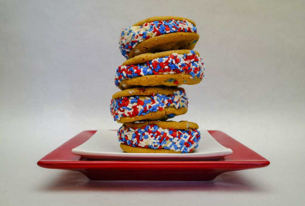 Illustration - 2nd place - Patriotic Ice Cream Sandwiches. (Jeremy Wadsworth / The Blade)