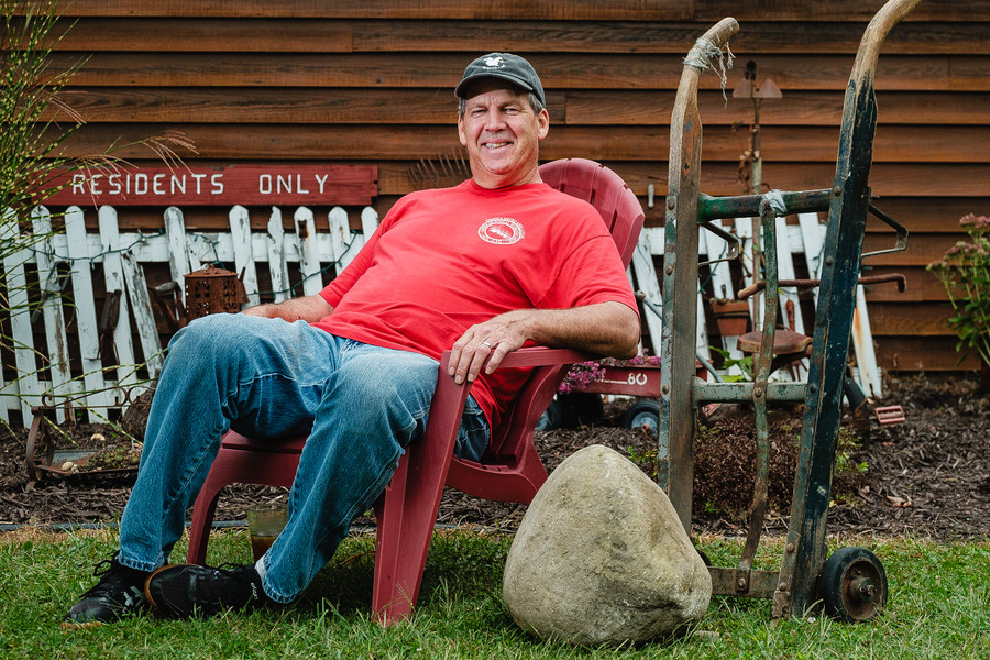 Portrait - 1st place - Jeff Bitticker will be competing in 'Steinstosen', a traditional Swiss and German sport held annually at the Ohio Swiss Festival.  (Andrew Dolph / The Times Reporter)