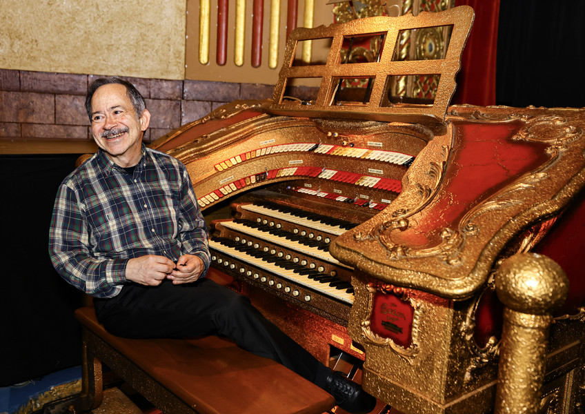 Portrait - 2nd place - Andrew Rogers, lead organist, at the Michigan Theater in Ann Arbor, Michigan.  (Jeremy Wadsworth / The Blade)