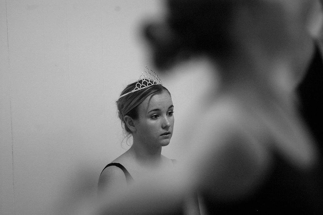 Second place, Larry Fullerton Photojournalism Scholarship - Erin Galletta / Kent State UniversityAfter nine hours of dancing the part of Clara in the Nutcracker Ballet, Justine Stringer waits for her next scene at the Dance Arts studio in White Rock, NM. 