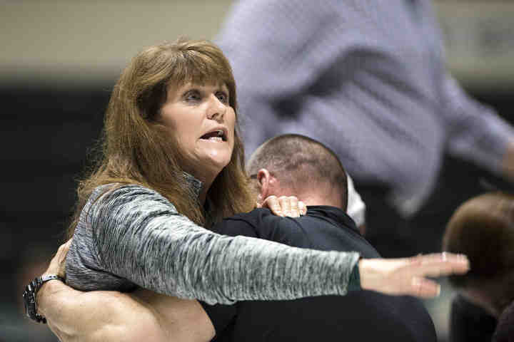 Third place, , Larry Fullerton Photojournalism Scholarsahip - Alexandria Skowronski / Ohio UniversityA spectator reacts as Ohio University's Austin Reese of Urbana passes out during the second period of a match and stops breathing for approximately three minutes. Reese was conscious when he was taken to the hospital.  (Alexandria Skowronski/Ohio University)