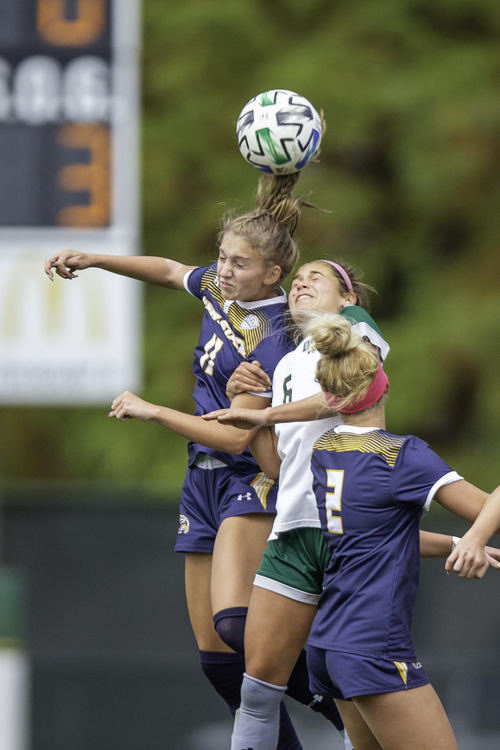 Second Place - Larry Fullerton Photojournalism Scholarship -  Kent State’s Alisa Arther ties with Ohio University Soccer 0-0 in the MAC regualar season finals in Athens. (Ryan Grzybowski - Ohio University)  