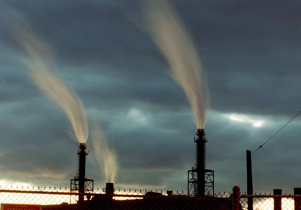 First Place, Ohio Understanding Award - Mike Levy / The Plain DealerSmoke billows from LTV Corp.'s East Side plant at sunset. The company has asked a federal bankruptcy judge for permission to close the plant, along the east bank of the Cuyahoga River in Cleveland's Industrial Valley, and its other mills in East Chicago, Ind., and Hennepin, Ill.