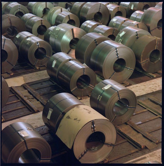 First Place, Ohio Understanding Award - Dale Omori / The Plain DealerCoils of flat-rolled steel await delivery in a warehouse at WCI Steel Inc., the last integrated mill in the Mahoning Valley. Making steel from raw materials is a perilous business today, and the mill on the outskirts of Warren is in a fight to stay alive.