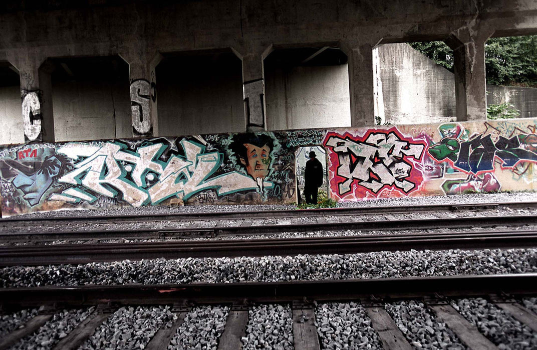 First Place, Photographer of the Year - Mike Levy / The Plain DealerSano takes a tour of the Eastside RTA line where he and his crew have put up lots of work. 