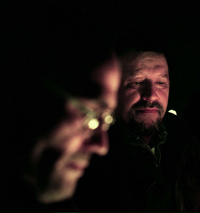 First Place, Photographer of the Year - Mike Levy / The Plain DealerLTV steel workers pray at a rally the night before a court would rule on whether the steel making plant could be closed, causing thousands of Cleveland area workers to loose their jobs.  