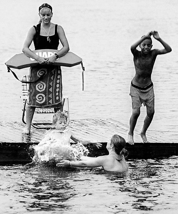 Second Place, Student Photographer of the Year - Greg Ruffing / Kent State UniversityAt the encouragement of a few newfound friends, Bobby takes a plunge into the lake.