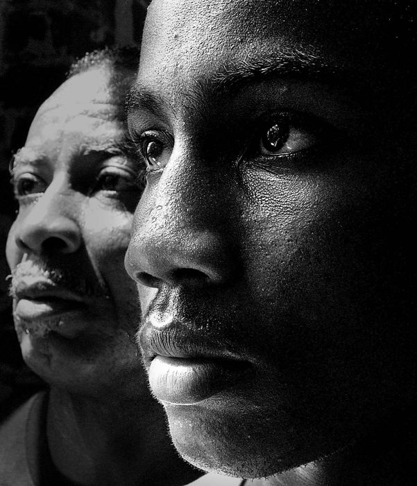 Award of Excellence, Portrait/Personality - Mike Levy / The Plain DealerMickey Bey is the first Clevelander to win a national golden gloves championship in twenty years. He is shown with his father who is his trainer.