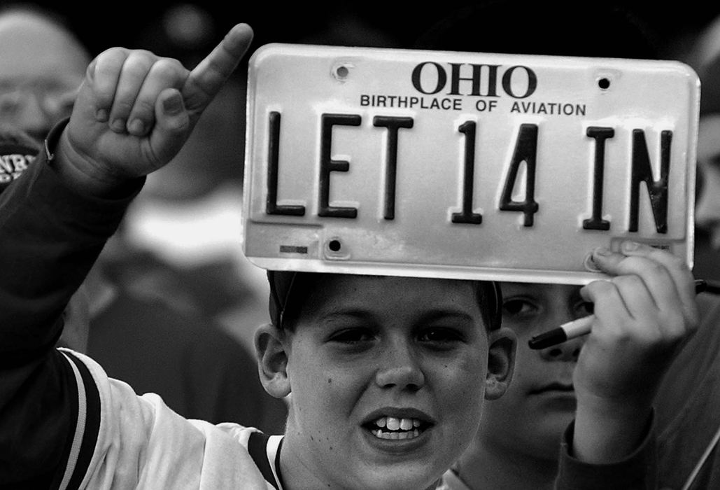 Third Place, Sports Picture Story - Michael E. Keating / Cincinnati EnquirerVanity plates from a fans car call for Rose's presence in the Hall of Fame.  Passions toward Rose run high throughout the Cincinnati region.