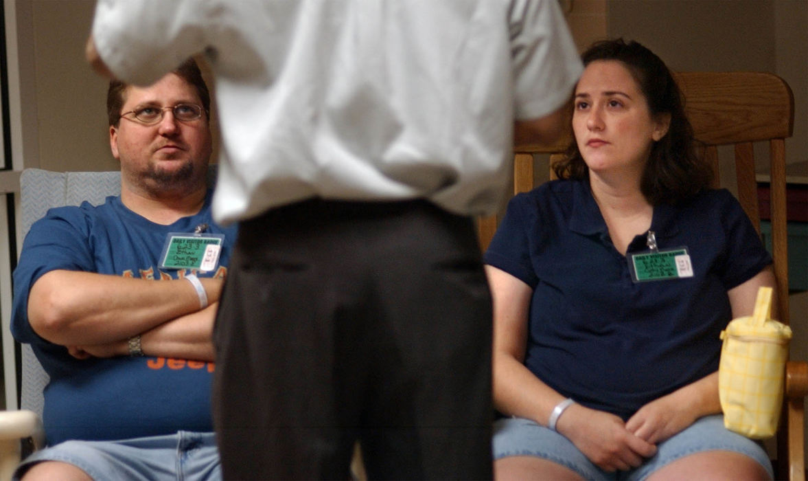 Second Place, Ohio Understanding Award - Bob DeMay / Akron Beacon JournalDr C. R. Patel briefs Dana and Cathy on Ethan's condition after performing an echocardiogram to monitor a minor heart defect which may have an effect on his undeveloped lungs.