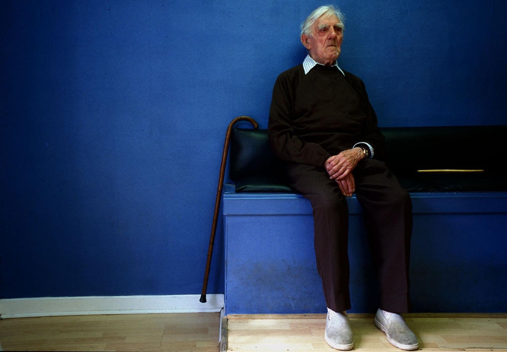 Third Place, Student Photographer of the Year - Robert Caplin / Ohio UniversityGeorge Smith waits for a haircut at Jacks barber Shop in Dunbar, Scotland.