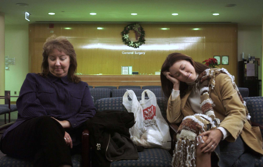 Award of Excellence, Feature Picture Story - Eustacio Humphrey / The Plain Dealer"I really wanted for her to see the doctor for a final check before she leaves," said Michelle Morris (left) Kristin Kretzler's mother. They wait in the lobby of obstetrics and gynecology at the Cleveland Clinic. Kretzler is a transportation specialist in the Ohio Army National Guard 1484th Transportation Company. Her unit is currently training and preparing to fight the war on terrorism. She will be deployed to the Middle East after her final training in Indiana.