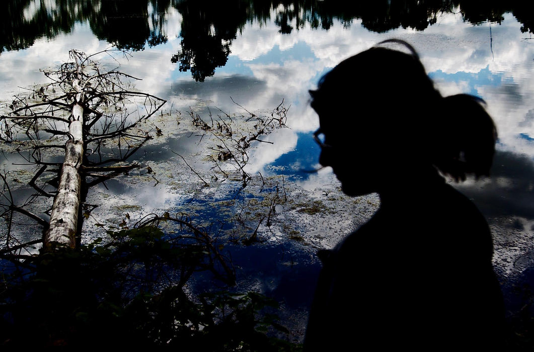 Second Place, George S. Smallsreed Photographer of the Year Award - Greg Ruffing / FreelanceA visitor to Killbuck Marsh is silhouetted against a reflection of summer sky on the water's surface. Covering nearly 5,500 acres, Killbuck Marsh is Ohio's largest inland marsh.